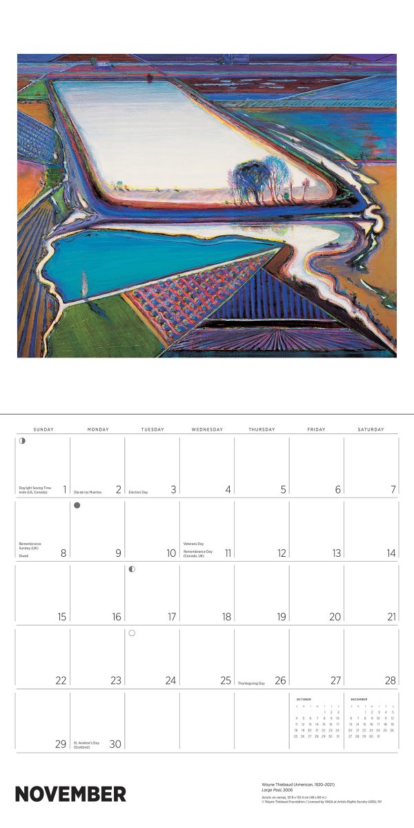 Wayne Thiebaud 2026 Wall Calendar - Image 5
