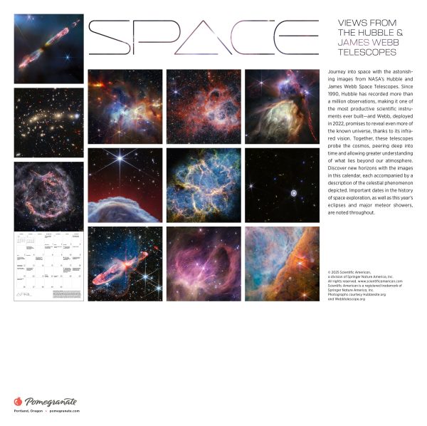 Space: Views from the Hubble and James Webb Telescopes 2026 Wall Calendar - Image 8