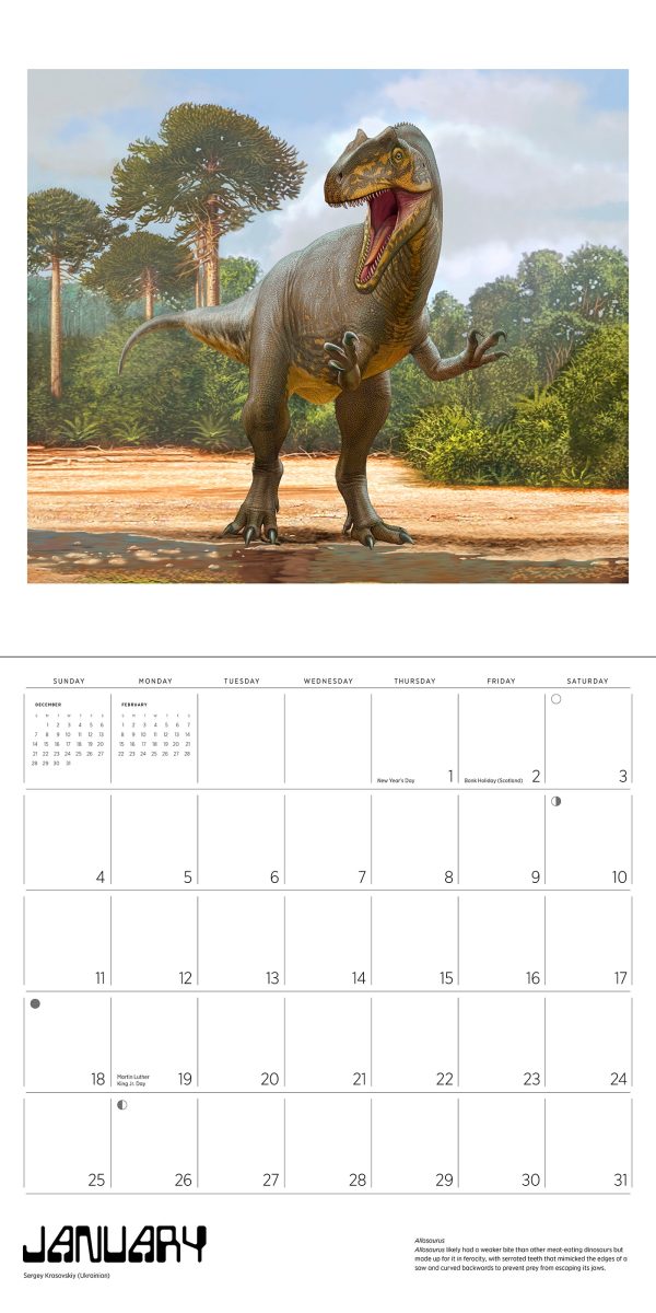 Dinosaurs: The Art of Sergey Krasovskiy 2026 Wall Calendar - Image 3