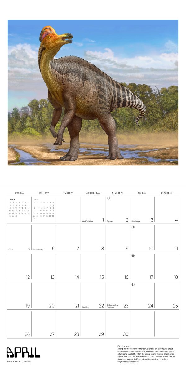 Dinosaurs: The Art of Sergey Krasovskiy 2026 Wall Calendar - Image 6