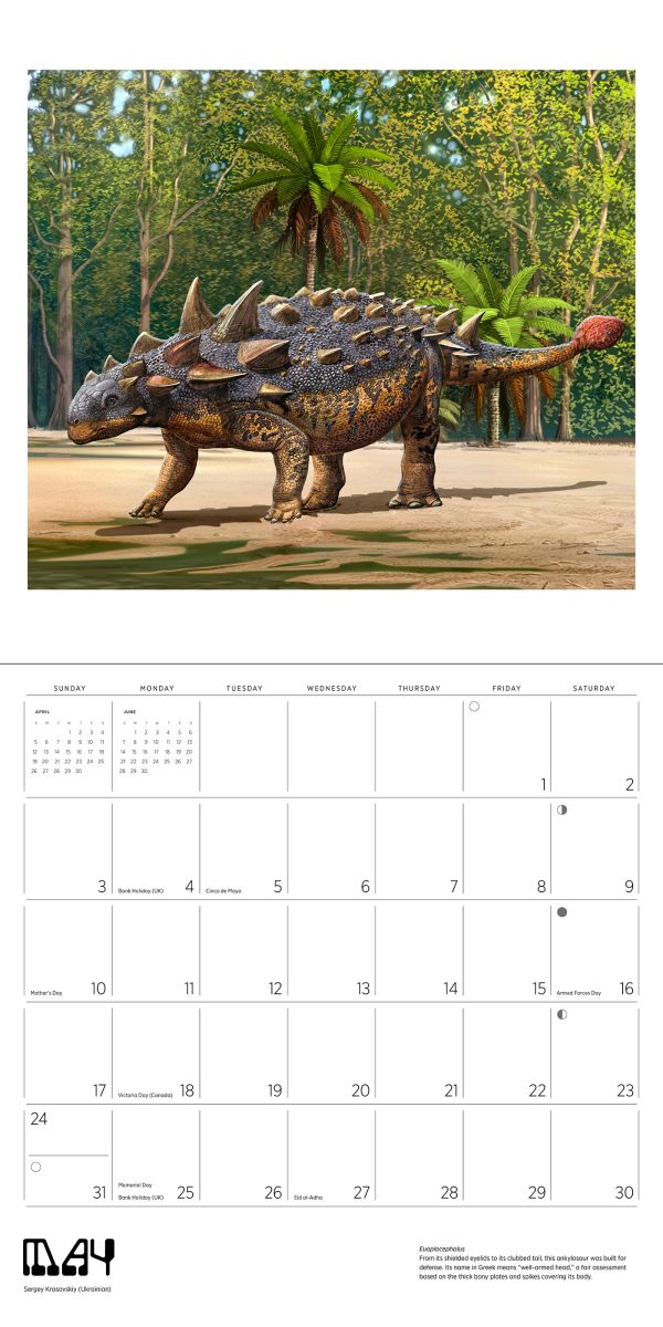 Dinosaurs: The Art of Sergey Krasovskiy 2026 Wall Calendar - Image 7