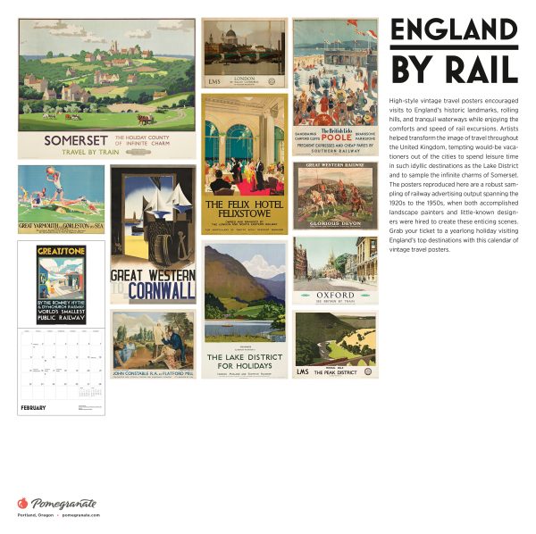 England by Rail: Vintage Travel Posters 2026 Wall Calendar - Image 6