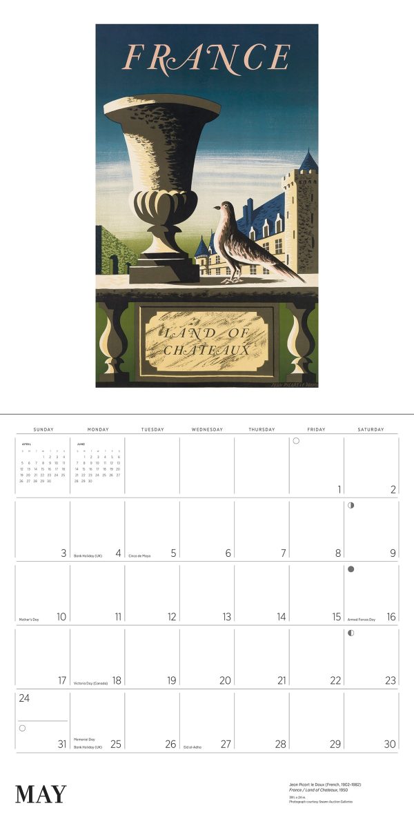 France: Vintage Travel Posters 2026 Wall Calendar - Image 4