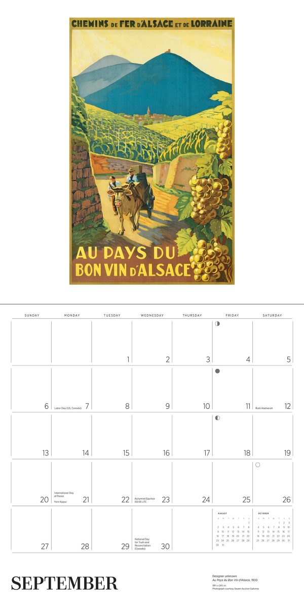 France: Vintage Travel Posters 2026 Wall Calendar - Image 5