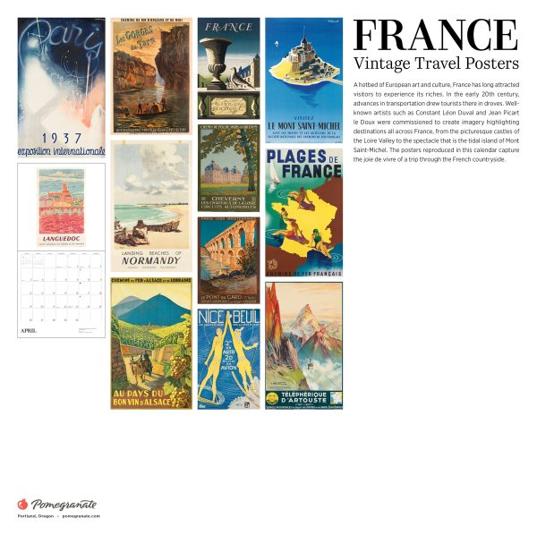 France: Vintage Travel Posters 2026 Wall Calendar - Image 6