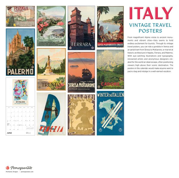 Italy: Vintage Travel Posters 2026 Wall Calendar - Image 6