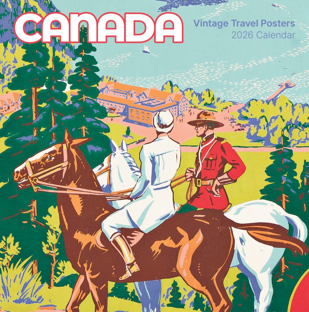 Canada: Vintage Travel Posters 2026 Wall Calendar