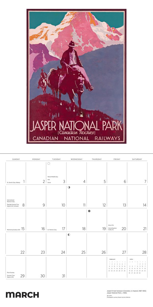 Canada: Vintage Travel Posters 2026 Wall Calendar - Image 4