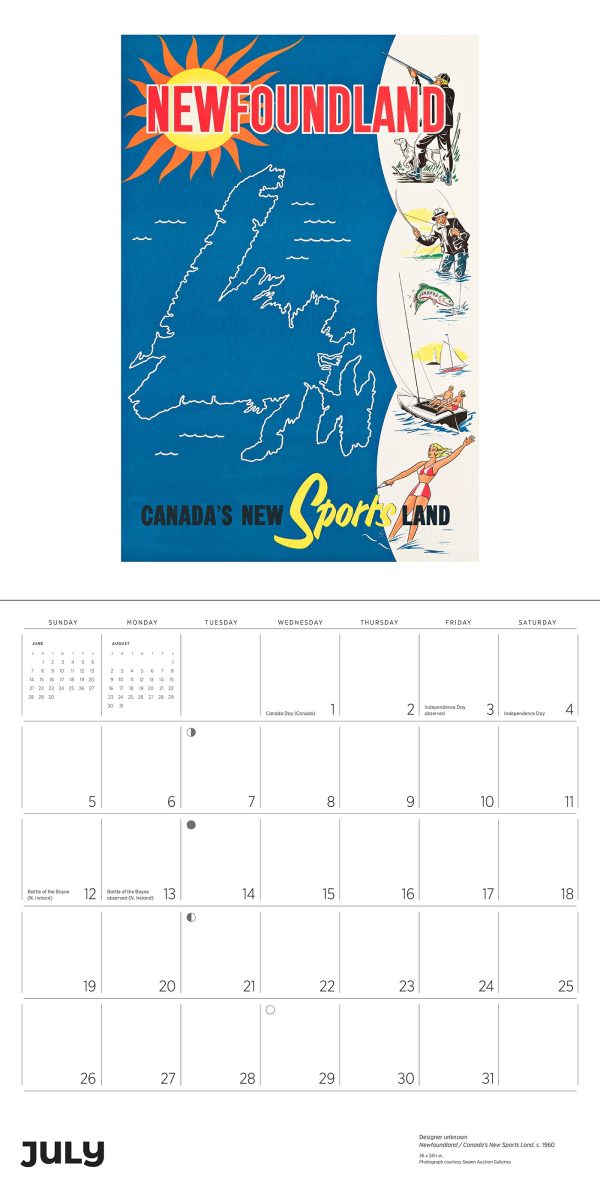Canada: Vintage Travel Posters 2026 Wall Calendar - Image 5