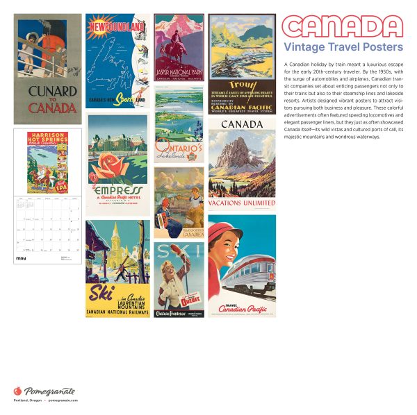 Canada: Vintage Travel Posters 2026 Wall Calendar - Image 6