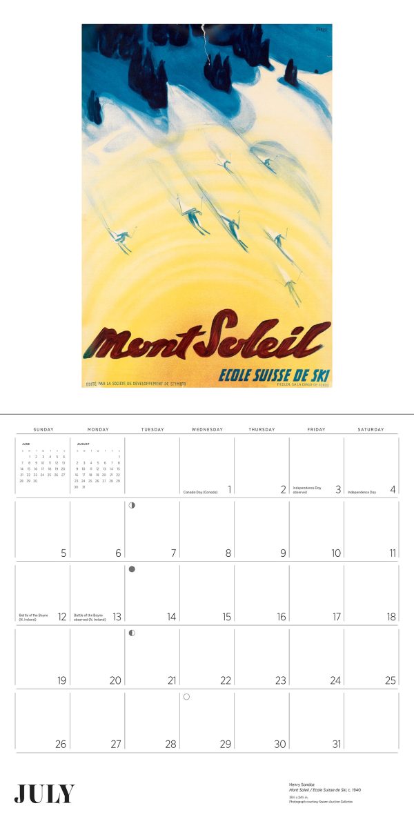 Ski the World: Vintage Posters 2026 Wall Calendar - Image 5