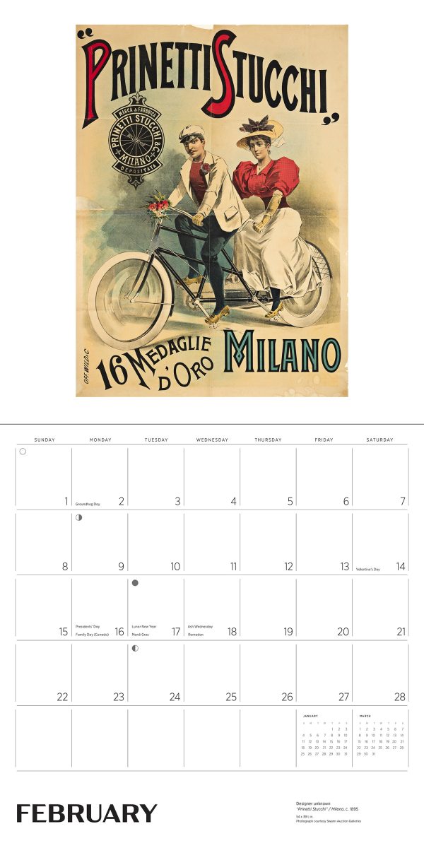 Bicycles: Vintage Posters 2026 Wall Calendar - Image 3