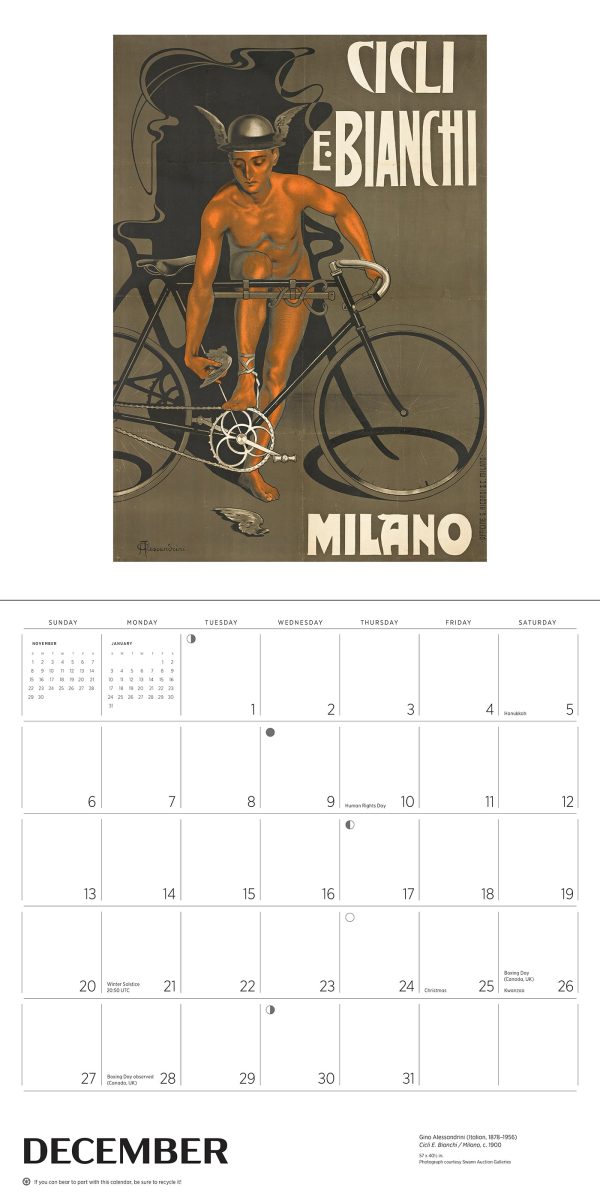 Bicycles: Vintage Posters 2026 Wall Calendar - Image 5