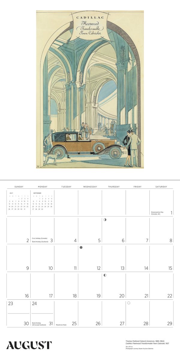 Automobiles: Vintage Posters 2026 Wall Calendar - Image 4