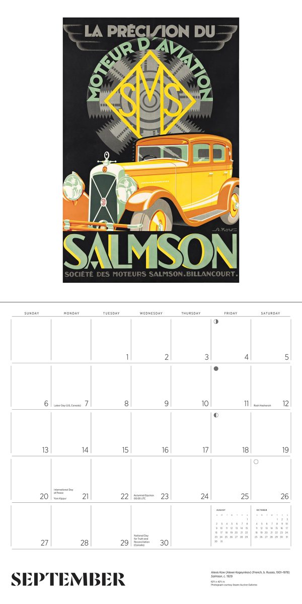 Automobiles: Vintage Posters 2026 Wall Calendar - Image 5