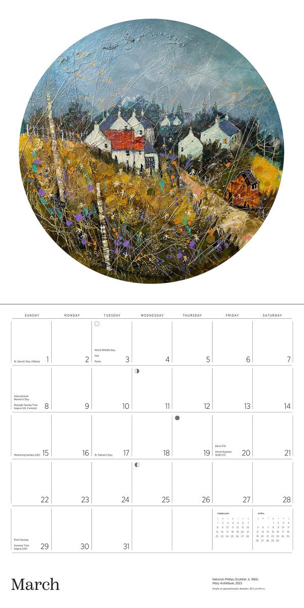 Scotland: The Art of Deborah Phillips 2026 Wall Calendar - Image 3