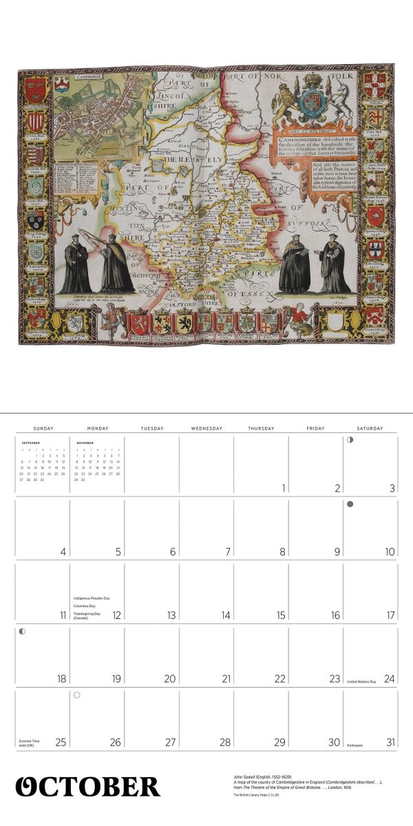Antique Maps 2026 Wall Calendar - Image 5