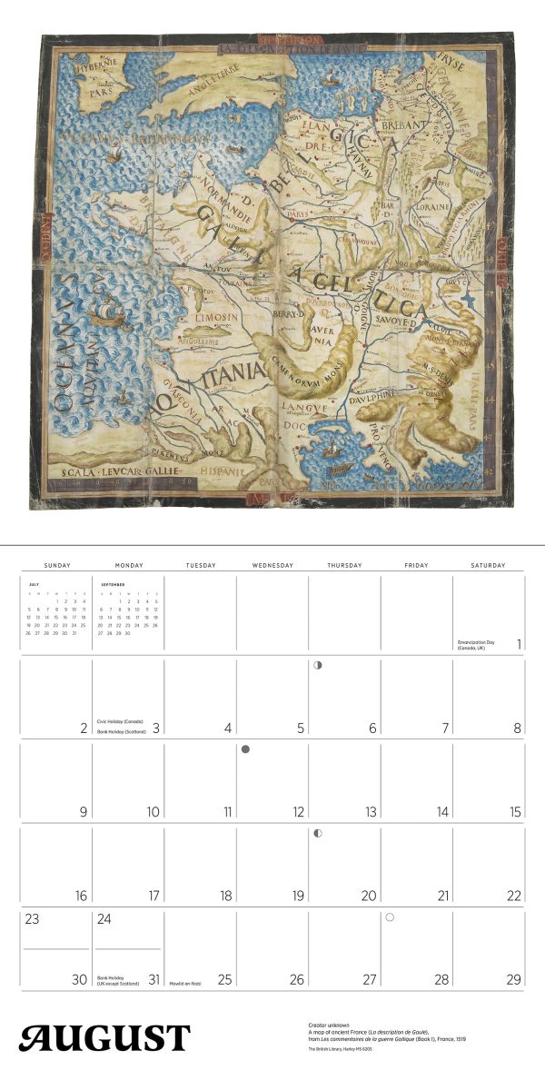 Antique Maps 2026 Wall Calendar - Image 7