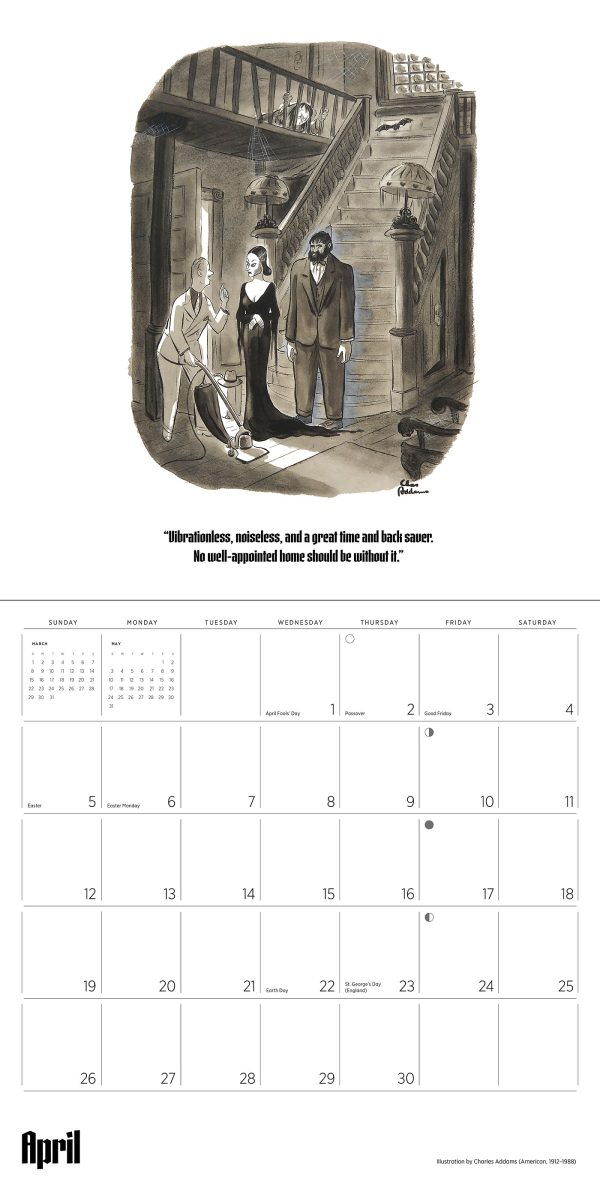 Charles Addams: The Addams Family 2026 Wall Calendar - Image 6