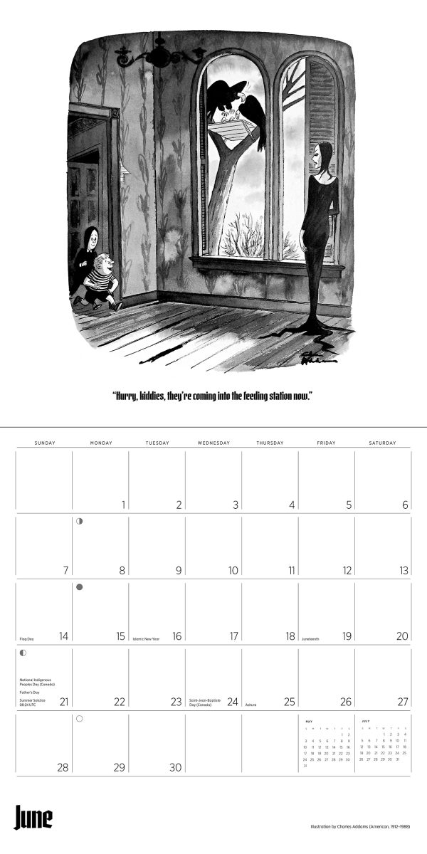 Charles Addams: The Addams Family 2026 Wall Calendar - Image 7