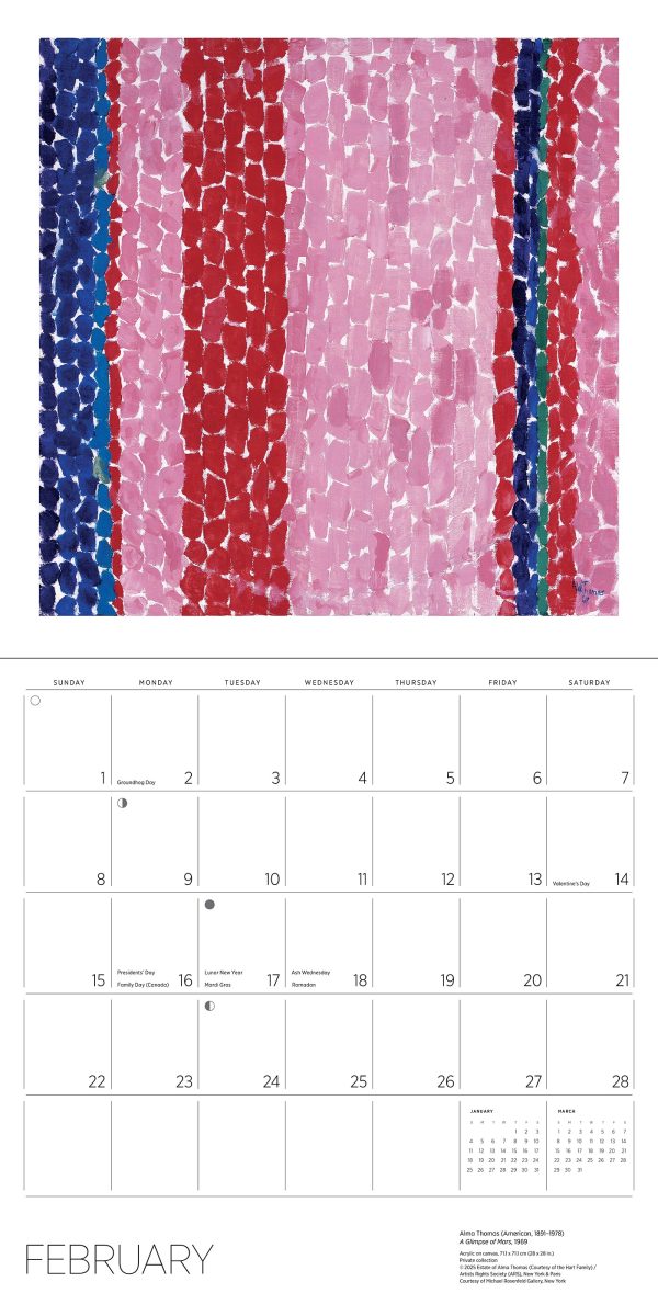 Alma Thomas 2026 Wall Calendar - Image 4