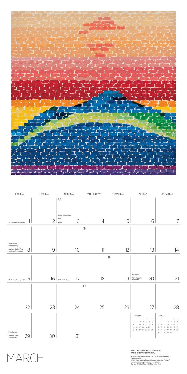 Alma Thomas 2026 Wall Calendar - Image 5