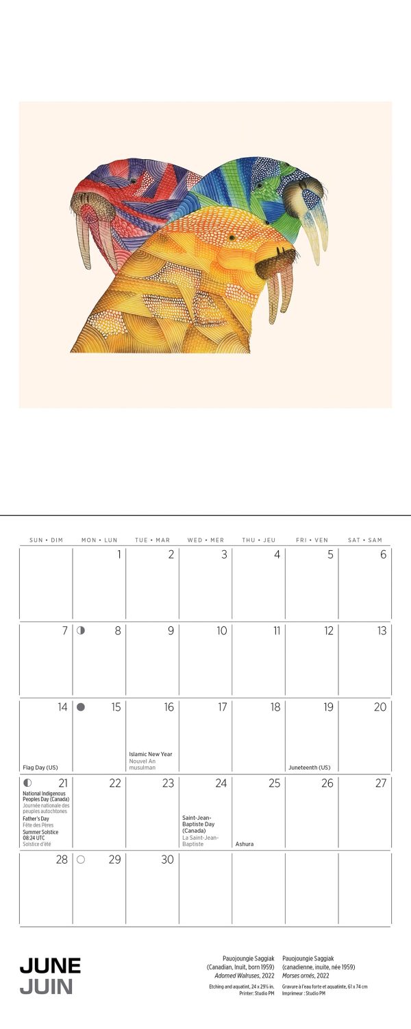 Inuit Art: Kinngait 2026 Mini Wall Calendar - Image 7