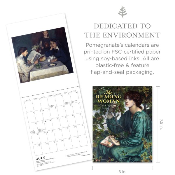 The Reading Woman 2026 Mini Wall Calendar - Image 2