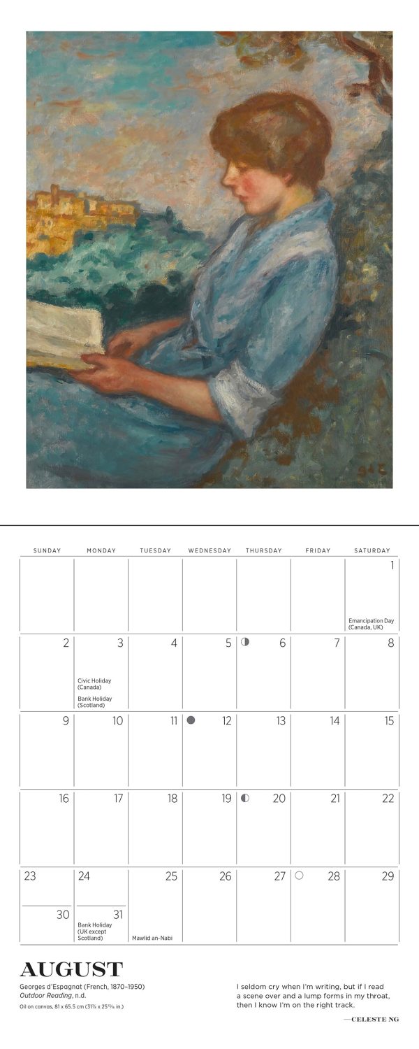 The Reading Woman 2026 Mini Wall Calendar - Image 3