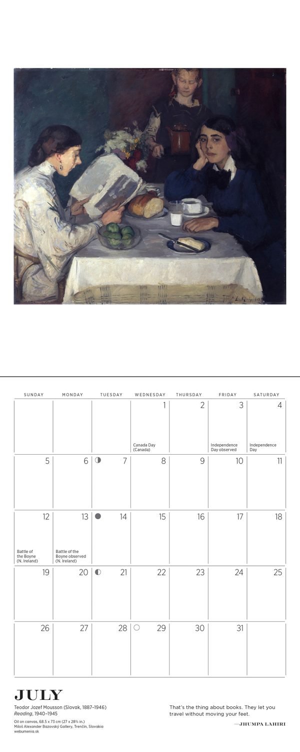 The Reading Woman 2026 Mini Wall Calendar - Image 4