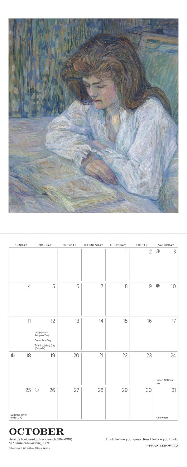 The Reading Woman 2026 Mini Wall Calendar - Image 5