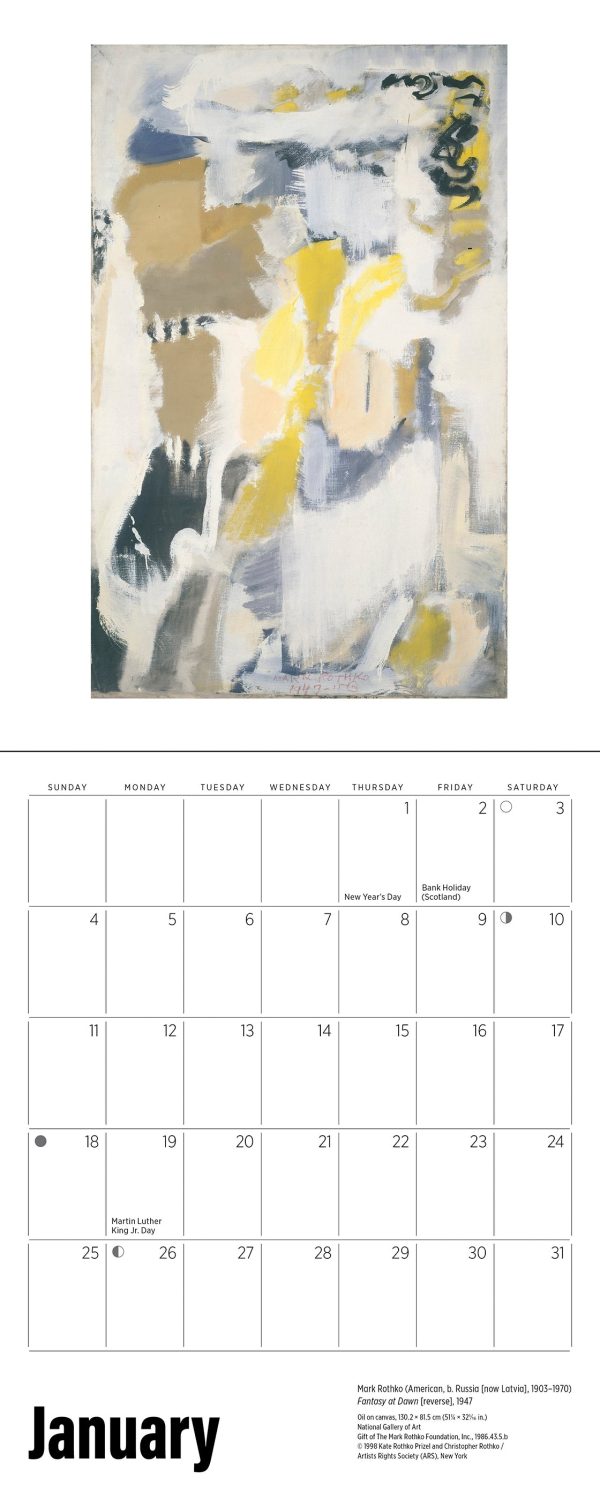 Rothko 2026 Mini Wall Calendar - Image 3
