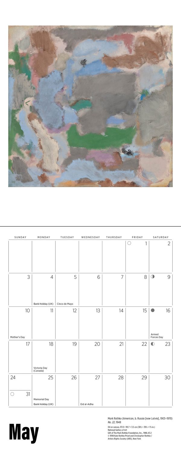 Rothko 2026 Mini Wall Calendar - Image 7
