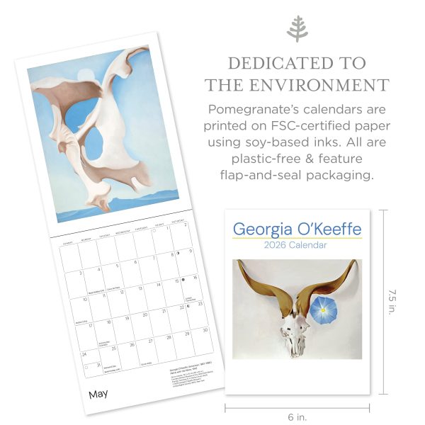Georgia O'Keeffe 2026 Mini Wall Calendar - Image 2