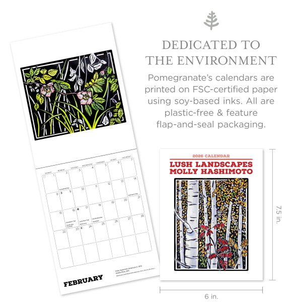 Molly Hashimoto: Lush Landscapes 2026 Mini Wall Calendar - Image 2