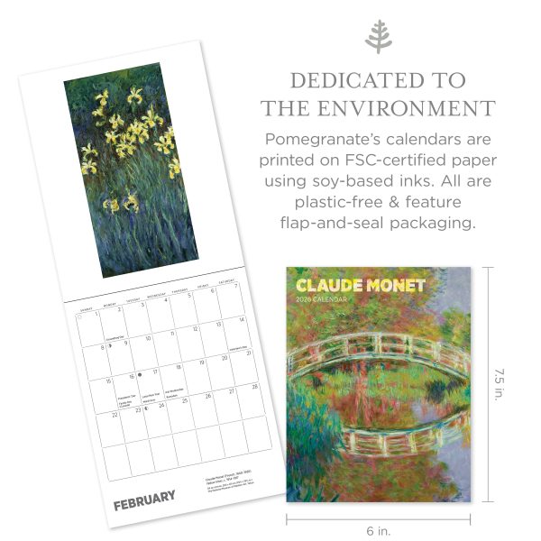 Claude Monet 2026 Mini Wall Calendar - Image 2