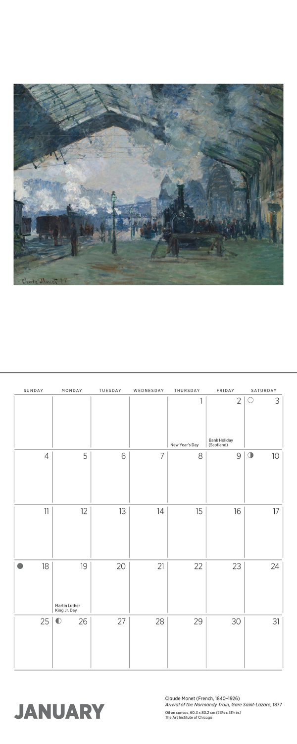 Claude Monet 2026 Mini Wall Calendar - Image 3