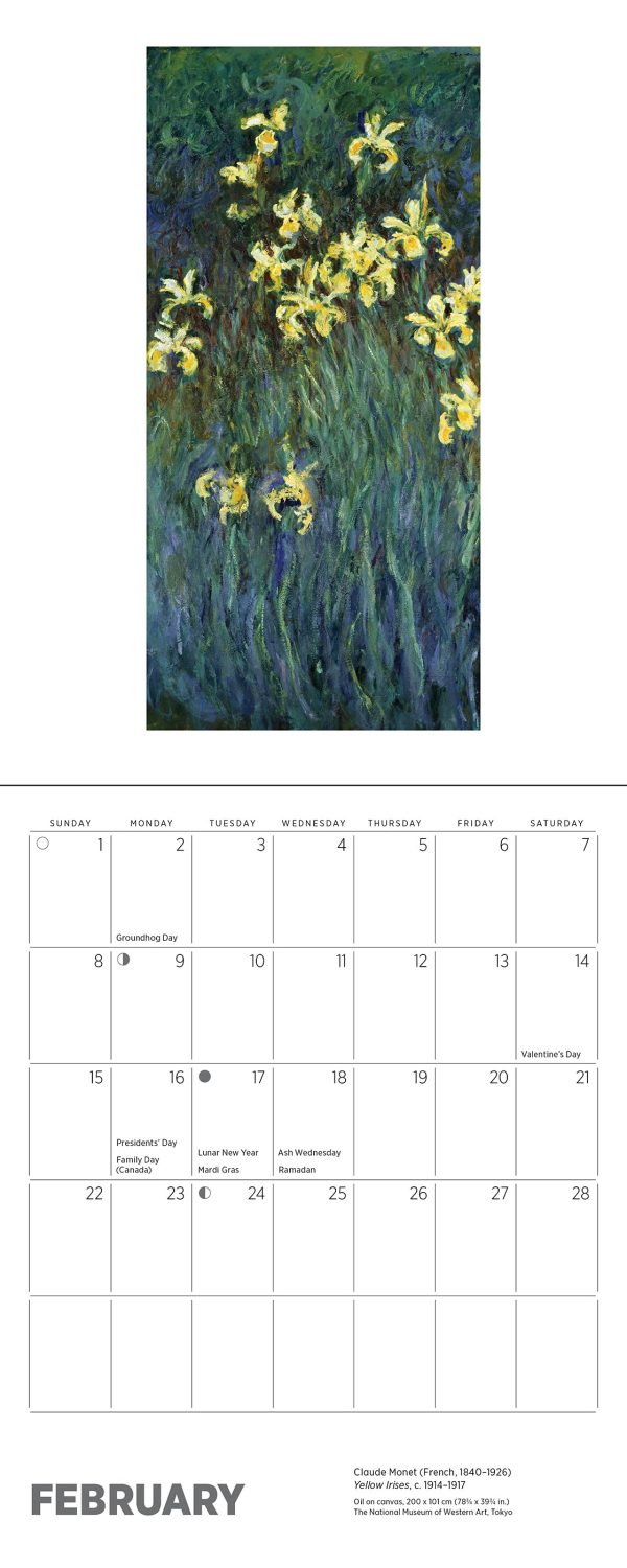 Claude Monet 2026 Mini Wall Calendar - Image 4