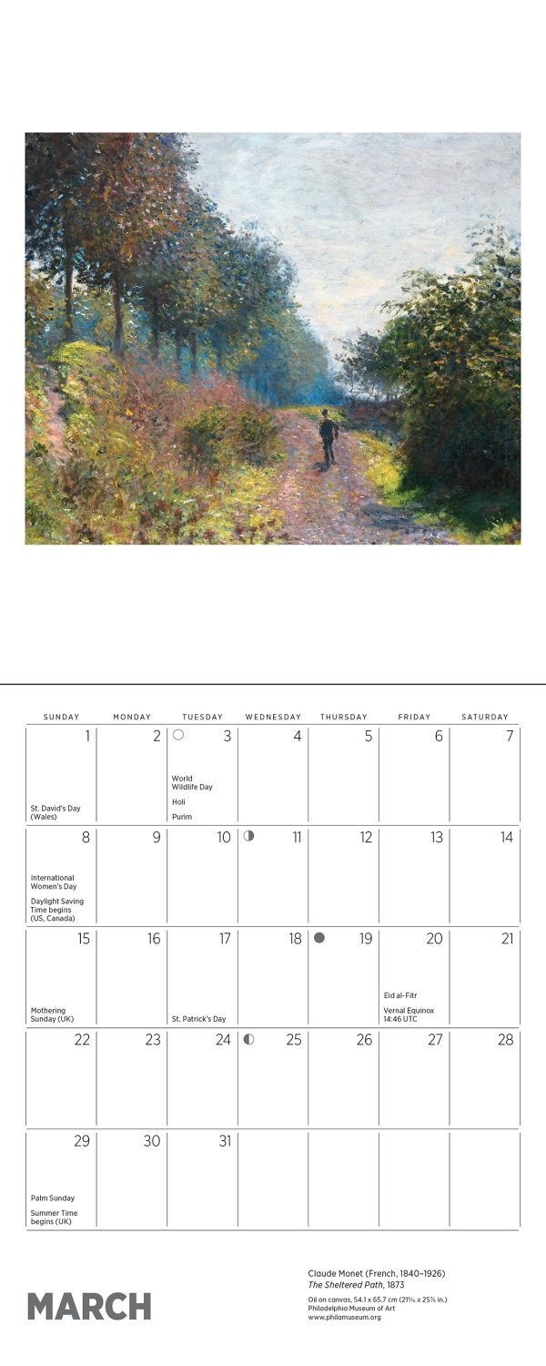 Claude Monet 2026 Mini Wall Calendar - Image 5