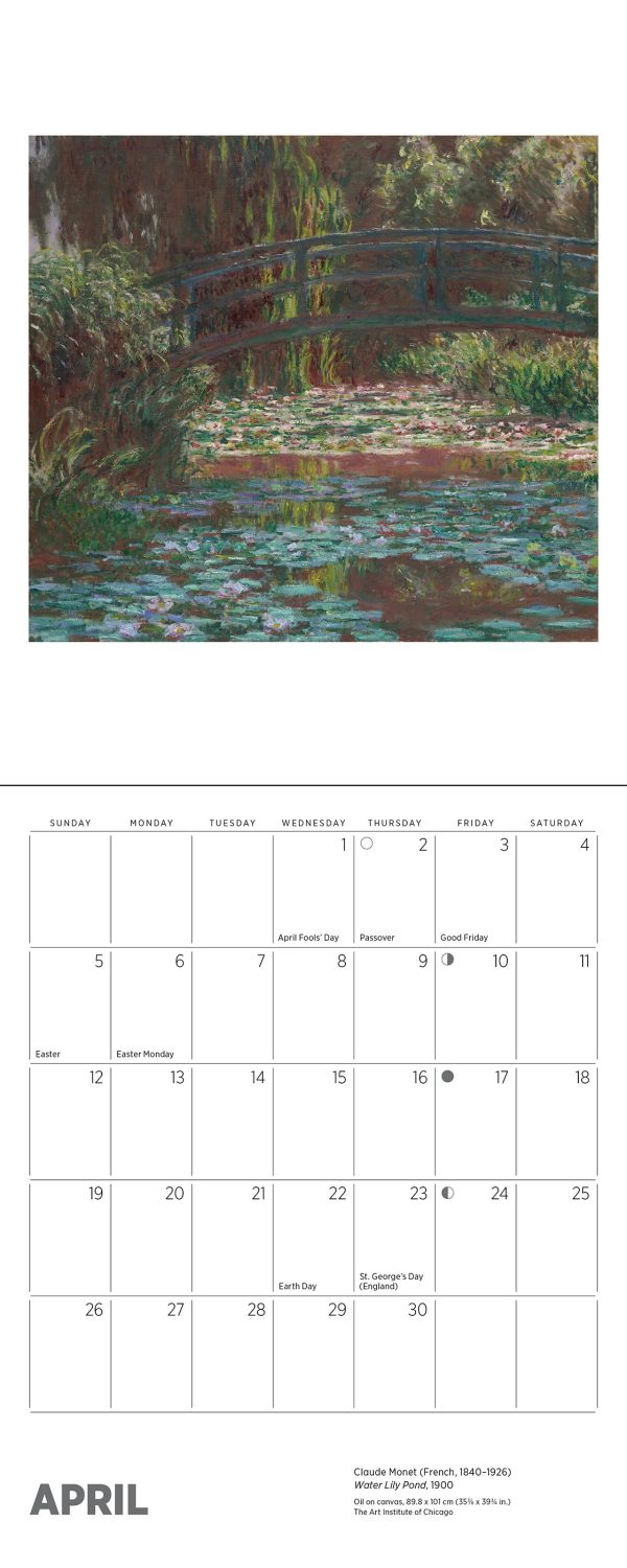 Claude Monet 2026 Mini Wall Calendar - Image 6