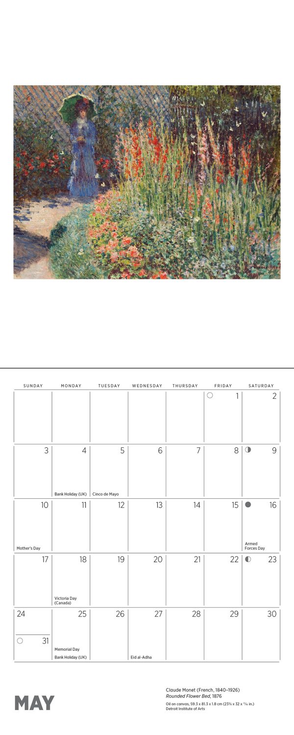 Claude Monet 2026 Mini Wall Calendar - Image 7