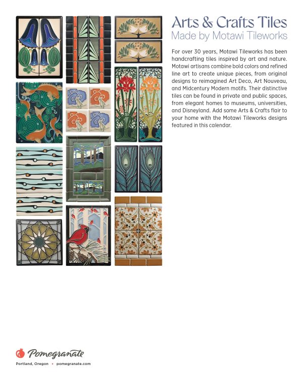 Arts & Crafts Tiles: Made by Motawi Tileworks 2026 Mini Wall Calendar - Image 8
