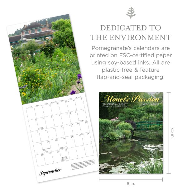 Monet's Passion: The Gardens at Giverny 2026 Mini Wall Calendar - Image 2
