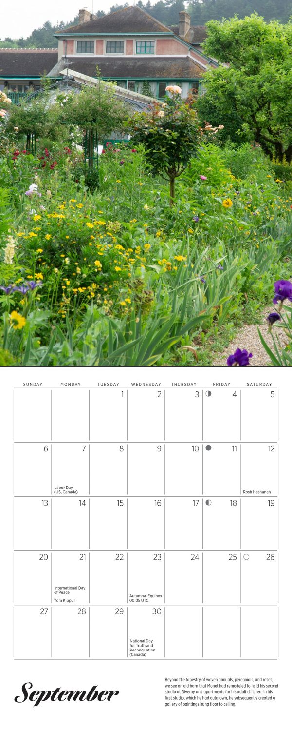 Monet's Passion: The Gardens at Giverny 2026 Mini Wall Calendar - Image 4