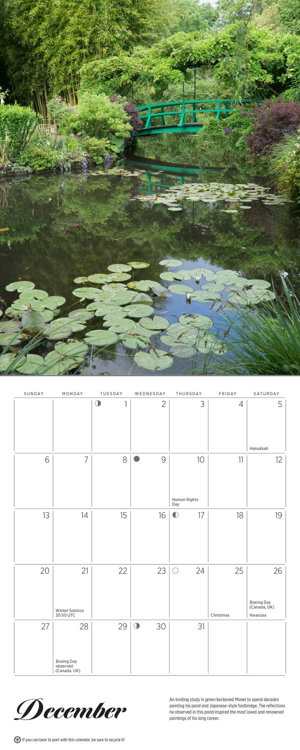 Monet's Passion: The Gardens at Giverny 2026 Mini Wall Calendar - Image 7