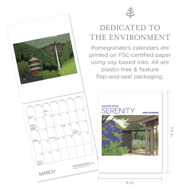 Serenity: Kazuyuki Ohtsu 2026 Mini Wall Calendar - Image 2