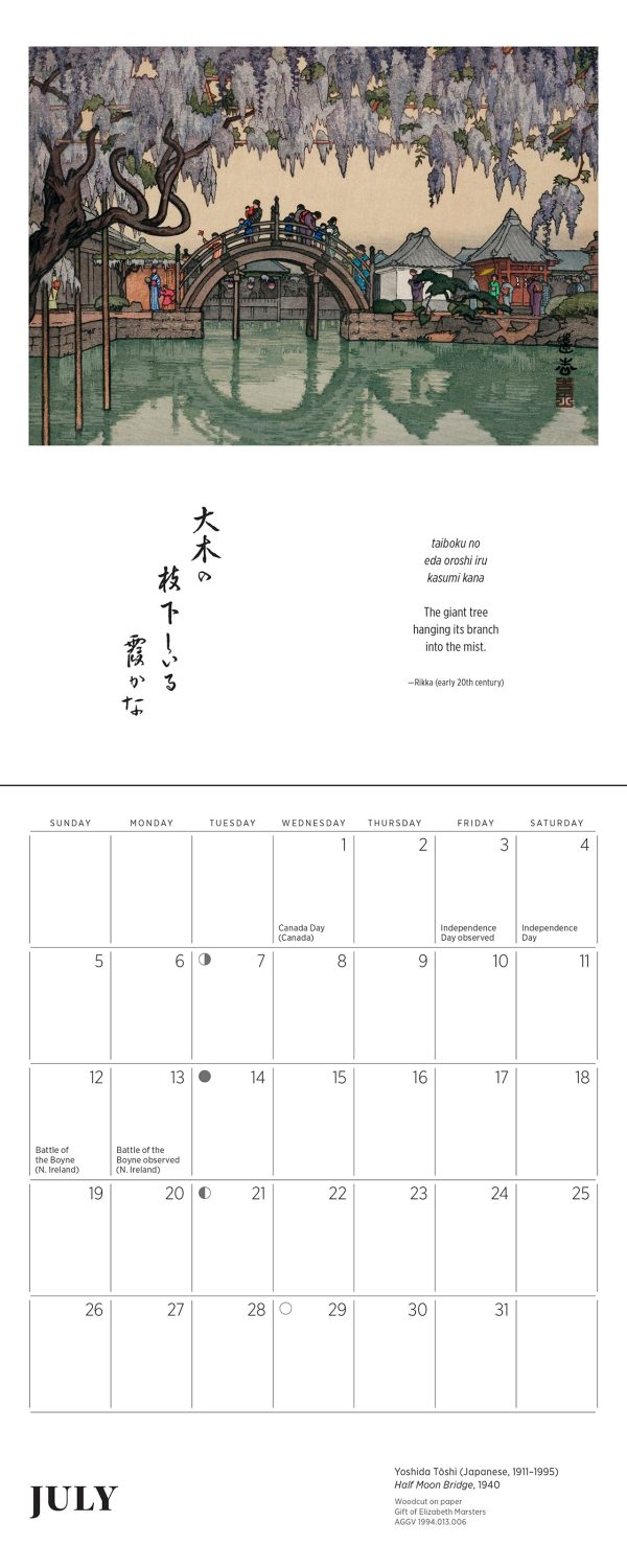 Haiku: Japanese Art and Poetry 2026 Mini Wall Calendar - Image 3