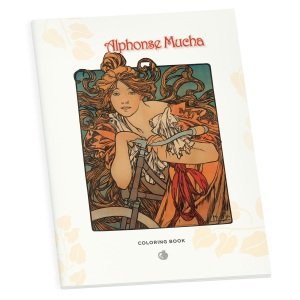 Alphonse Mucha Coloring Book