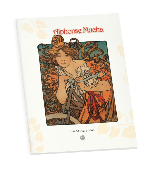Alphonse Mucha Coloring Book