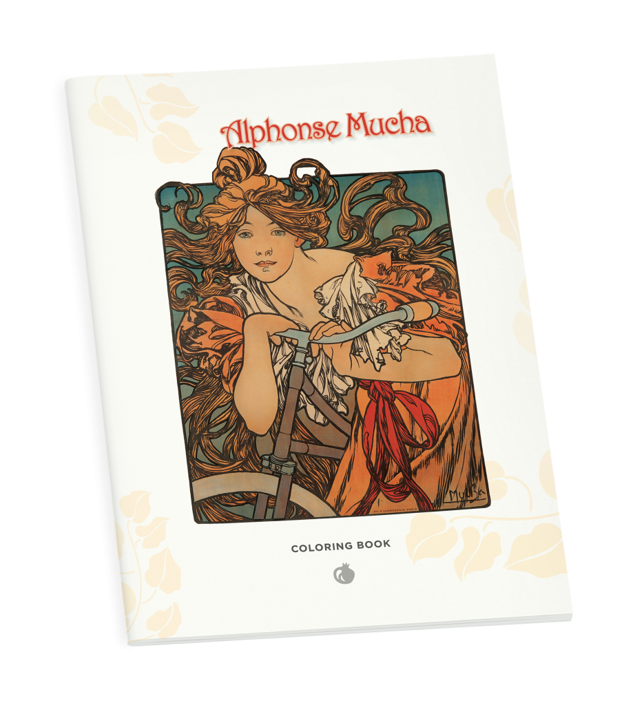 Alphonse Mucha Coloring Book